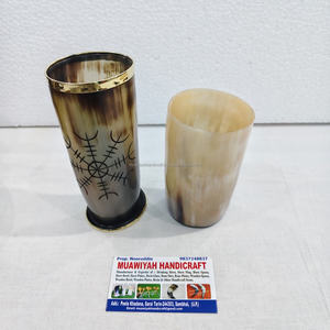 Verres à boire en corne de bœuf de bonne qualité, faits à la main, verres à shot viking en corne de bœuf, verres de style viking à prix compétitif - Product Image 5