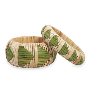 กำไลข้อมือหวายแบบปรับแต่งได้ มีหลายขนาดสำหรับผู้ชายและผู้หญิง คุณภาพเยี่ยม เครื่องประดับถักแบบมีสไตล์ - Product Image 1