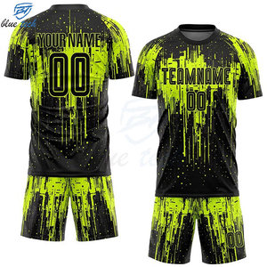 Mens Custom Soccer Kit Sublimated Football Jersey Set Team Name Player Number Factory Direct Short Breathable Quick Dry - Product Image 5