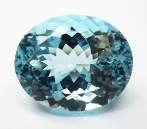 Piedras preciosas sueltas de corte facetado aguamarina azul transparente de forma ovalada de alta calidad certificada para uso en joyería Venta OEM - Product Image 3