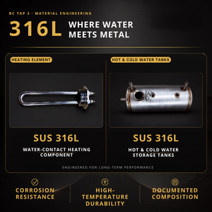 Offre exceptionnelle Distributeur d'eau sous évier à double température 750W Économiseur d'énergie BC TAP 3S Filtré 110-240V - Product Image 5