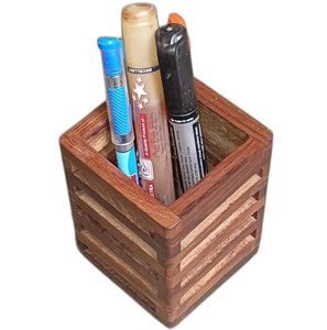 Acacia Wood Pen Holder Makeup <b>Brush</b> Holder Wholesale Multi-Purpose Hexagon Shape Color Pencil Holder - Product Image 4