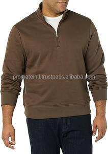 Hombres moda 2023 sudadera personalizada en blanco poliéster algodón cuarto de cremallera sudadera para hombres - Product Image 3