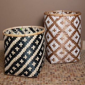 Cesta de Bambú Tejida a Mano Personalizada, Organizador de Almacenamiento para Decoración del Hogar, Baño, Cocina, Oficina, Guardería, Proveedor Mayorista - Product Image 1
