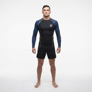 Haut de compression à manches longues pour hommes, BJJ MMA Grappling, personnalisable OEM - Product Image 1