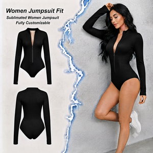 Women's Black Strap Jumpsuit With <b>Orange</b> Letter Print High Waist Full Length Bodycon <b>Leggings</b> Street Wear Spring Summer - Product Image 1