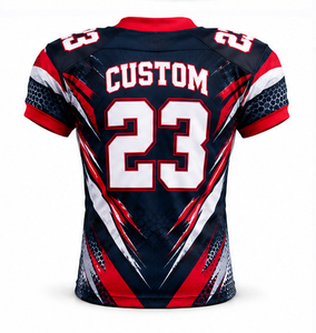 Maillot de football américain dernier cri pour hommes et femmes, personnalisé, sublimé, respirant, séchage rapide, uniforme d'équipe, vente en gros, direct usine - Product Image 4