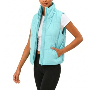 Chaleco Acolchado Premium Ecológico, Transpirable y Cortavientos, Sin Mangas, Ropa de Invierno, Estilo Urbano, con Cierre Frontal, para Mujer - Product Image 1