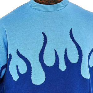 Sweat à capuche personnalisé pour homme, imprimé numériquement, brodé, délavé à l'acide, écologique, en tricot jacquard, coupe classique - Product Image 3