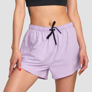 Shorts de yoga et de sport pour femmes de haute qualité à double couche avec short de compression intégré, cordon de serrage, taille élastique et poches latérales - Product Image 5