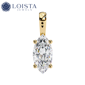 Lab Grown Diamond <b>Pendant</b> 10K 14K 18K <b>Solid</b> <b>Gold</b> CVD HPHT Pear Solitaire <b>Pendant</b> DEF VVS 0.5ct-5ct Lab Diamond IGI Certificate - Product Image 4