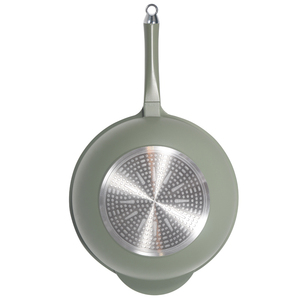 Wok antiadhésif haute performance avec une capacité de 20 L, revêtement céramique, poignée en alliage de zinc, compatible gaz et induction, passe au lave-vaisselle - Product Image 2