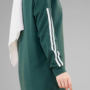 Nuevo Conjunto Deportivo Informal Personalizado para Mujer, Tejido Transpirable, Corte Regular, Top Deportivo Largo, Chándal Modesto de Talla Grande con Bordado - Product Image 5