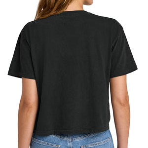 Bella Canvas 8882 <b>Flowy</b> Cropped Tee Mockup Women Mauve Crop <b>Top</b> T-Shirt Mockup Model Clothing Cropped Tee Shirt - Product Image 2