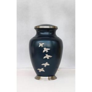 Dome Shape Brass Pet Cremation Urn with Gold Paw Print Design Metal Ashes <b>Container</b> Urn & Jars for Pets Customizable Style - Product Image 5