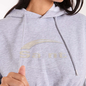 Sudadera con Capucha Corta para Mujer, Diseño Nuevo, Precio al por Mayor, Invierno, Algodón y Poliéster, Mangas Largas, Alta Calidad, Secado Rápido, Transpirable - Product Image 6