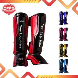 อุปกรณ์ป้องกันหน้าแข้ง DAWN FROCE FIGHT GEARS สำหรับชกมวย/มวยไทย เป็นมิตรกับสิ่งแวดล้อม ปิดด้วยแถบตีนตุ๊กแก น้ำหนักเบา ใช้ได้ทั้งชายและหญิง สำหรับผู้ใหญ่ - Product Image 3