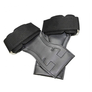 Poignées de paume en cuir réglables pour l'exercice des doigts, équipement de fitness, poignées de paume de haute qualité OEM - Product Image 1