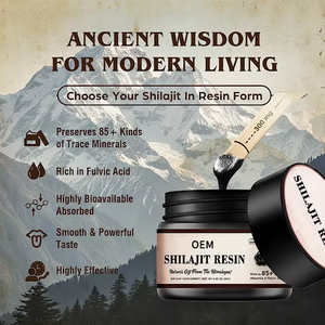 Private Label Pure Himalayan <b>Shilajit</b> <b>Resin</b> 600 mg with 82% Fulvic Acid Energy & Immune Support for Men and Women from India - Product Image 4
