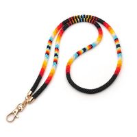 Cordon de cou perlé tendance, porte-badge élégant pour le bureau et les événements, au meilleur prix
