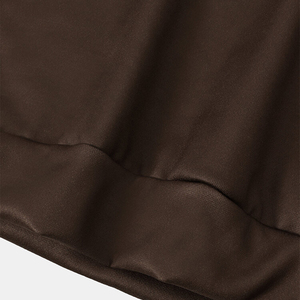 Sudadera con Capucha para Hombre, Estampado de Hojas Tropicales Marrones, Manga Raglán, Estilo Holgado Informal, para Otoño e Invierno - Product Image 6