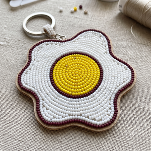 Trendy Handmade Seed Beads Beaded Keychain Fashion <b>Bag</b> <b>Charm</b> Elegant Colorful Seed Beads Embroidery Keychain Gift Accessory - Product Image 3