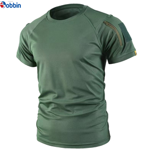 Camiseta de Algodón con Cuello Redondo para Hombre, Estilo Nuevo, Personalizada, del Mejor Fabricante, Camisetas Tácticas de Manga Corta para Entrenamiento de Verano para Hombre - Product Image 3