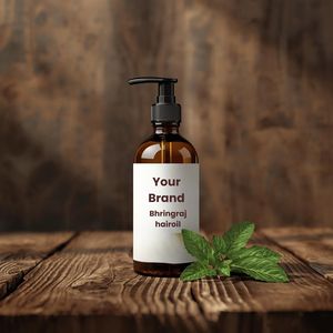 Aceite para el Crecimiento del Cabello Bhringraj de Marca Privada ODM/OEM, Masaje del Cuero Cabelludo, Previene la Caída del Cabello, Nutre las Raíces del Cabello, Promueve un Cabello Más Grueso y Orgánico - Product Image 2