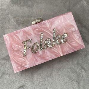 Pochette de soirée de luxe pour femme en résine acrylique, sac à main transparent de créateur pour mariage - Product Image 4