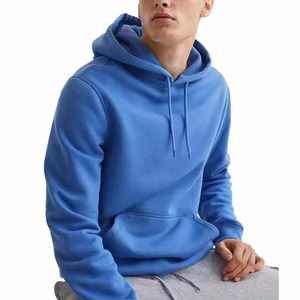 เสื้อฮู้ดดี้ผู้ชายสีฟ้าอ่อน แขนยาว ทรงปกติ คุณภาพเยี่ยม เป็นมิตรต่อสิ่งแวดล้อม ขายดีในช่วงฤดูหนาว ผลิตจากผ้าฝ้าย 100% รับสั่งทำแบบดิจิทัล - Product Image 6