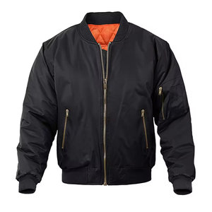 Bomber Jacket For Men's Custom Logo With Printing Best Product Wholesale Regular Size Breathable Jacket For Men Men's Jackets - Product Image 3