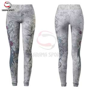Leggings de sport pour femmes à taille haute, confortables et antibactériens, vente en gros du fabricant, taille personnalisée - Product Image 1