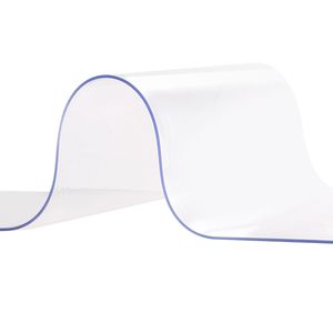 Tenda a Strisce in PVC Trasparente Commerciale 8 Pezzi, Altezza 244 cm x Larghezza 122 cm, Spessore 2 mm, Strisce in Plastica per Porta Congelatore, 8 Pezzi - Product Image 1