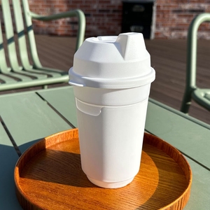Large Slow Reusable Tumbler 16oz 453ml BPA Free <b>Plastic</b> PP Sleeve Double Cup for Wedding Party Custom Logo - Product Image 5
