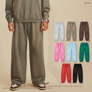 Nouveau pantalon de jogging évasé mi-long en coton pour homme Nesta Sports, color-block, personnalisable, vente en gros, style hip-hop décontracté, coupe large - Product Image 3