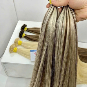 Meilleur produit Extensions de cheveux à pointe plate Cheveux humains vietnamiens Meilleure qualité Pas d'emmêlement Pas de perte Couleur personnalisée Vente en gros - Product Image 3
