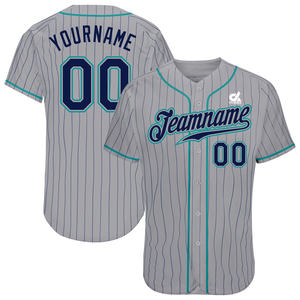 Camiseta de Béisbol Personalizada 2025 con Rayas, para Hombre, de Algodón Orgánico, con Botones, Transpirable, Antibacteriana, Uniforme de Equipo, Nombre Personalizado - Product Image 5