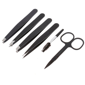 Juego de Pinzas para Cejas de Acero Inoxidable con Punta Inclinada de Alta Calidad Personalizadas, Color Personalizado, Logotipo Personalizado, Ligeras y Ecológicas - Product Image 3