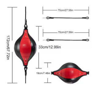 PROFIT SPORTS Sac de vitesse de boxe double extrémité robuste en PU pour l'entraînement et le développement des compétences - Product Image 2