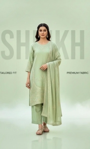 Shalwar Kameez pakistaní de alta calidad para mujer, listo para usar, importado, de calidad, listo para usar, de tela lawn. - Product Image 5