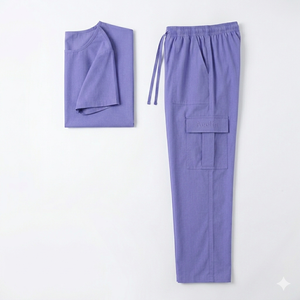 Unisex Matte Medical Uniform Premium Woven Jersey <b>Scrub</b> <b>Sets</b> for Nurses and Muslim Hospitals Runners - Product Image 2