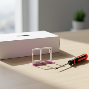 ถาดใส่ซิมการ์ดและไมโครเอสดีสำหรับซัมซุง กาแลคซี่ เอ 3 2016 สีชมพู - Product Image 3