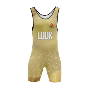 Combinaison de lutte personnalisée sublimée pour équipe américaine, uniforme de lutte de compétition pour hommes et jeunes, style libre, OEM - Product Image 1