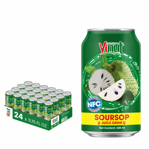 เครื่องดื่มน้ำผลไม้ปราศจากน้ำตาล330มล. ฉลากส่วนตัวผลิตจากเวียดนาม - Product Image 1