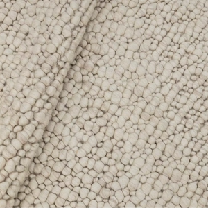 Alfombra de Lana Abstracta Hecha a Mano, Alfombra Moderna de Textura Gruesa en Color Marfil Natural, Ecológica para Sala de Estar y Dormitorio - Product Image 3