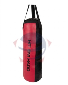 Saco de boxeo de arena para Muay Thai, sacos de golpeo rellenos para boxeo, saco de boxeo pesado vintage, saco de kick boxing de cuero personalizado para gimnasio, PVC, unidades. - Product Image 4