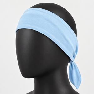 Customizable Adjustable Flat Tie Back Athletic <b>Headband</b> Moisture Wicking Heat Absorbent Performance <b>Sports</b> Sweatband OEM ODM - Product Image 2