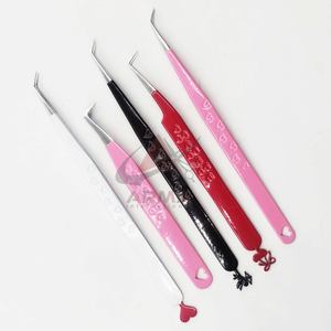 Pinzas para Extensión de Pestañas Ecológicas y Personalizadas, Pinzas de Punta Puntiaguda Probadas a Mano y Sostenibles con Marca Privada - Product Image 5