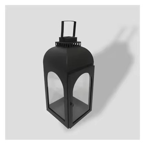 <b>Lantern</b> Vintage <b>Solar</b> Powered LED Flame Effect Metal Candle Holder Light Home Hotel <b>Garden</b> Decor Wedding Table Top Decor <b>Lantern</b> - Product Image 2