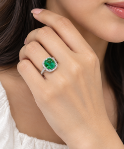 Anillo de Plata 925 con Diamante de Laboratorio para Mujer, Certificado IGI, RJC, ODM, OEM, Fabricante Ético, Venta al Por Mayor, E201342 - Product Image 2